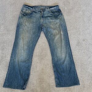 Vintage Chip & Pepper Distressed Indigo Relaxed Jeans